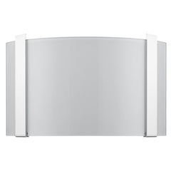 Polished Chrome Wall Sconce with Frosted Glass Shade - Homeroots
