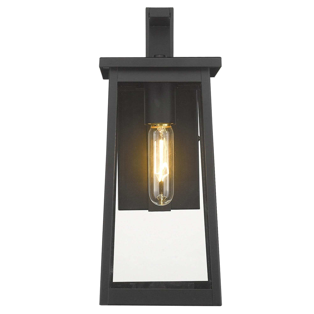 Black Contempo Elongated Outdoor Wall Light - Homeroots - Flyclothing LLC