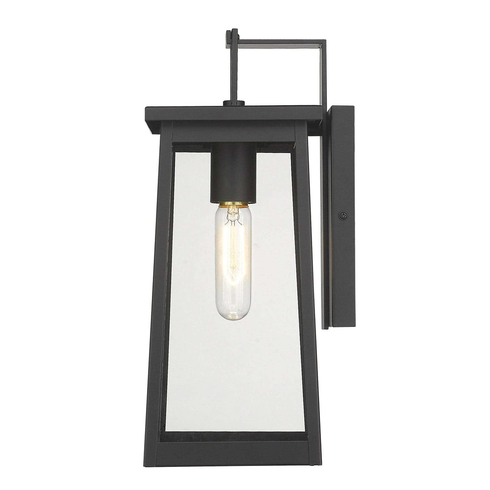 Black Contempo Elongated Outdoor Wall Light - Homeroots - Flyclothing LLC