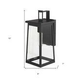 Black Contempo Elongated Outdoor Wall Light - Homeroots - Flyclothing LLC