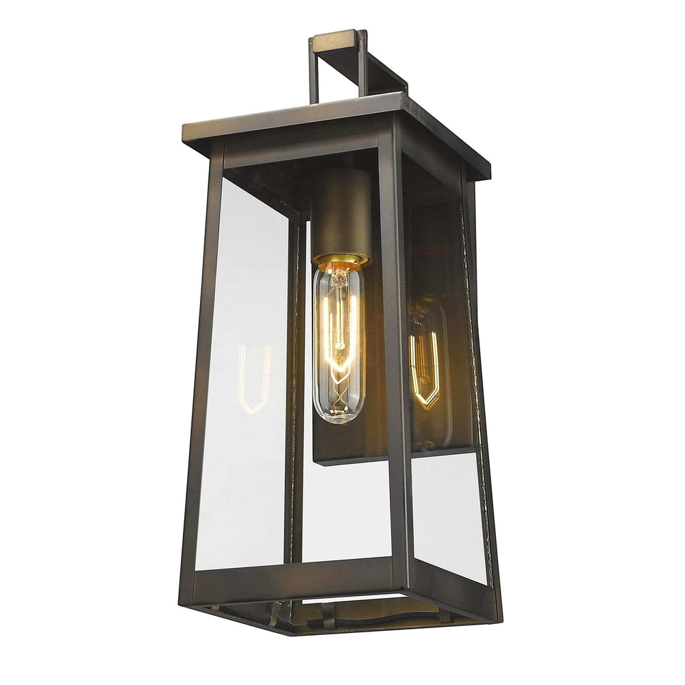Burnished Bronze Contempo Elongated Outdoor Wall Light - Homeroots - Flyclothing LLC