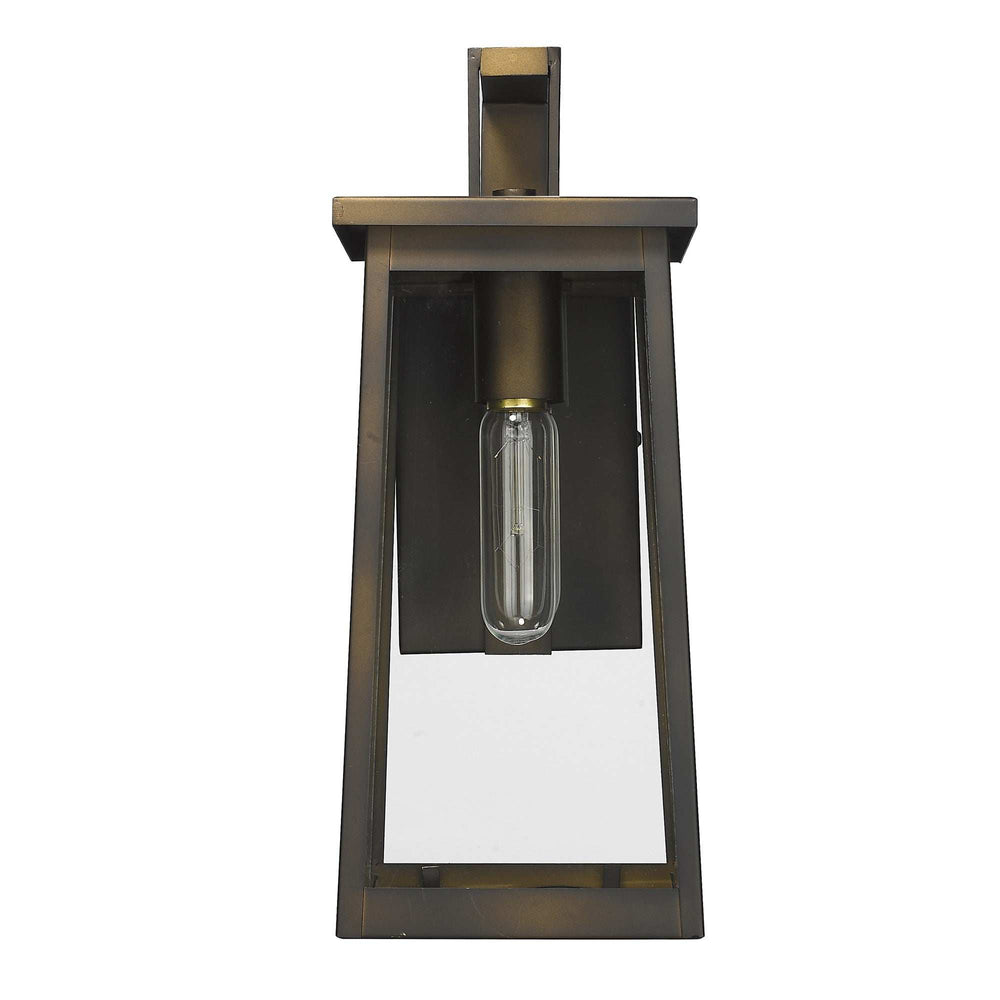 Burnished Bronze Contempo Elongated Outdoor Wall Light - Homeroots - Flyclothing LLC