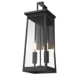 Alden 2-Light Matte Black Wall Light - Homeroots