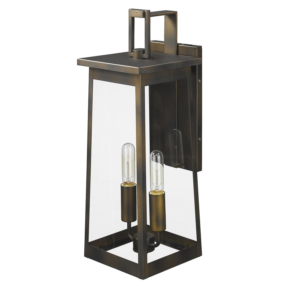 Alden 2-Light Oil-Rubbed Bronze Wall Light - Homeroots