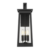 Alden 3-Light Matte Black Wall Light - Homeroots