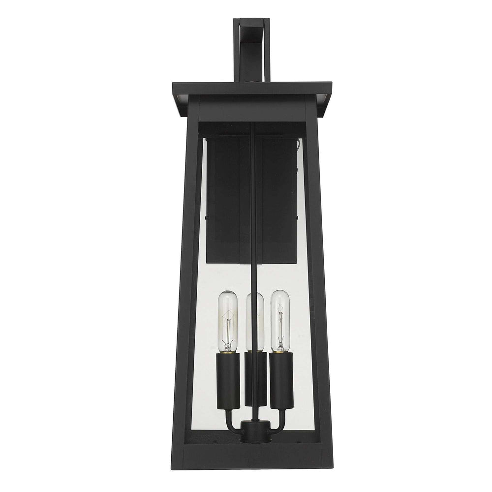 Alden 3-Light Matte Black Wall Light - Homeroots - Flyclothing LLC
