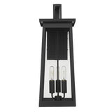 Alden 3-Light Matte Black Wall Light - Homeroots