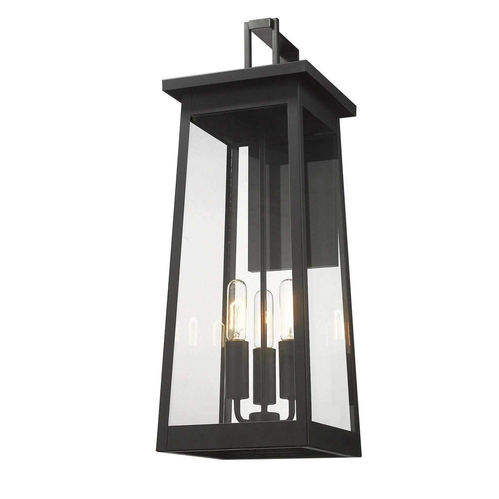 Alden 3-Light Matte Black Wall Light - Homeroots - Flyclothing LLC