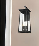 Alden 3-Light Matte Black Wall Light - Homeroots
