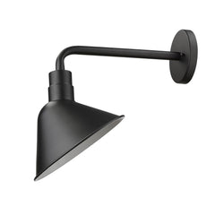Fuller 1-Light Matte Black Wall Light - Homeroots