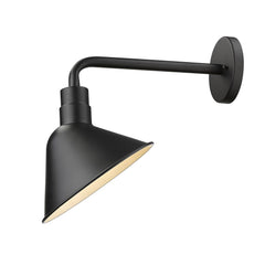 Fuller 1-Light Matte Black Wall Light - Homeroots