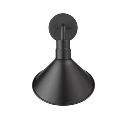 Fuller 1-Light Matte Black Wall Light - Homeroots