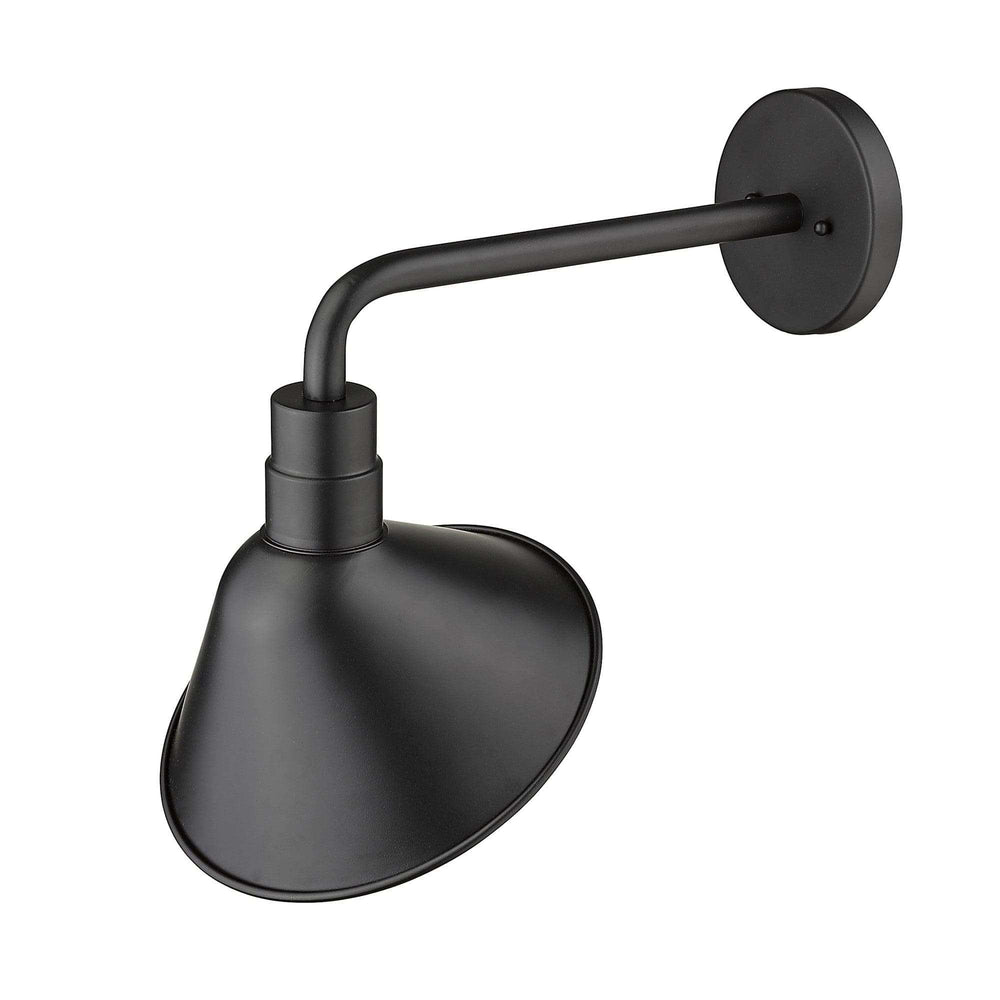 Fuller 1-Light Matte Black Wall Light - Homeroots - Flyclothing LLC
