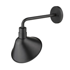 Fuller 1-Light Matte Black Wall Light - Homeroots