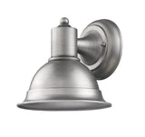 Brushed Silver Aluminum Wall Sconce - Homeroots