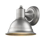 Brushed Silver Aluminum Wall Sconce - Homeroots