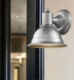 Brushed Silver Aluminum Wall Sconce - Homeroots