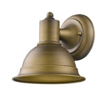 Brushed Gold Aluminum Wall Sconce - Homeroots