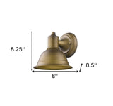 Brushed Gold Aluminum Wall Sconce - Homeroots - Flyclothing LLC