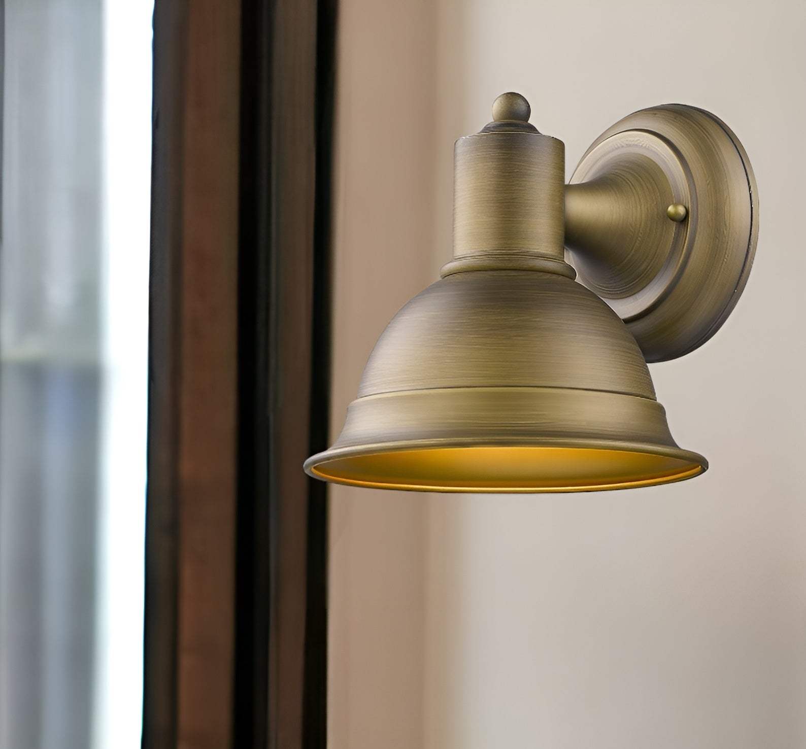 Brushed Gold Aluminum Wall Sconce - Homeroots - Flyclothing LLC