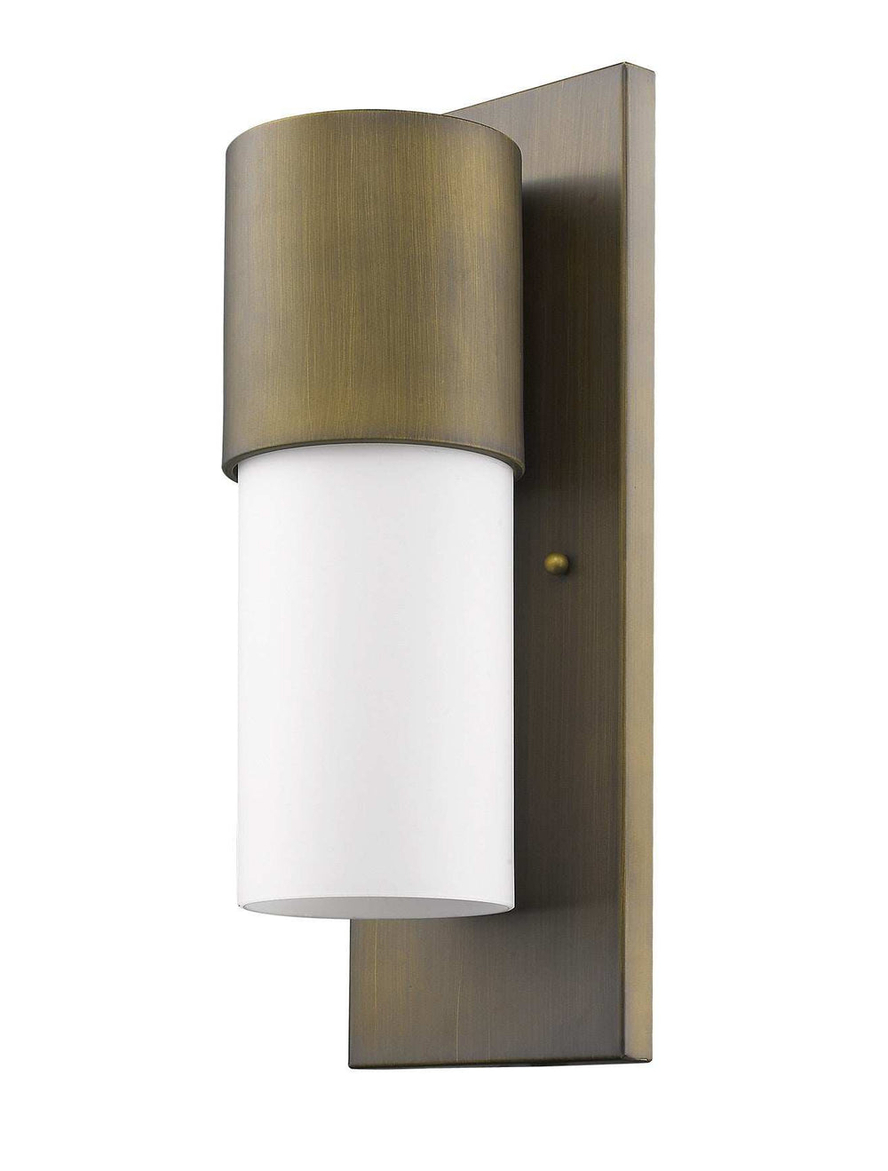 Contemporary Brushed Gold and White Wall Light - Homeroots - Flyclothing LLC