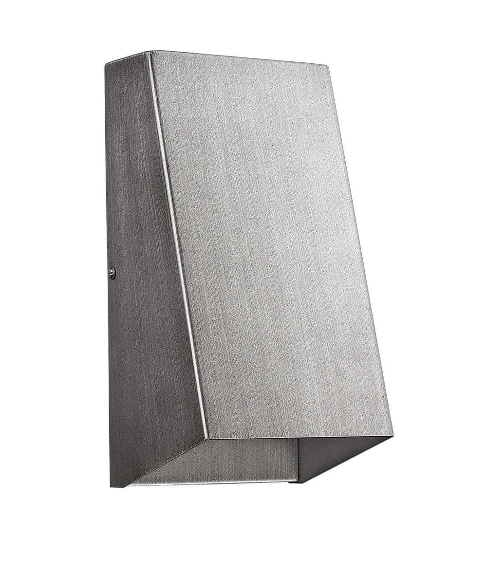Brushed Silver Geometric Wall Sconce - Homeroots - Flyclothing LLC