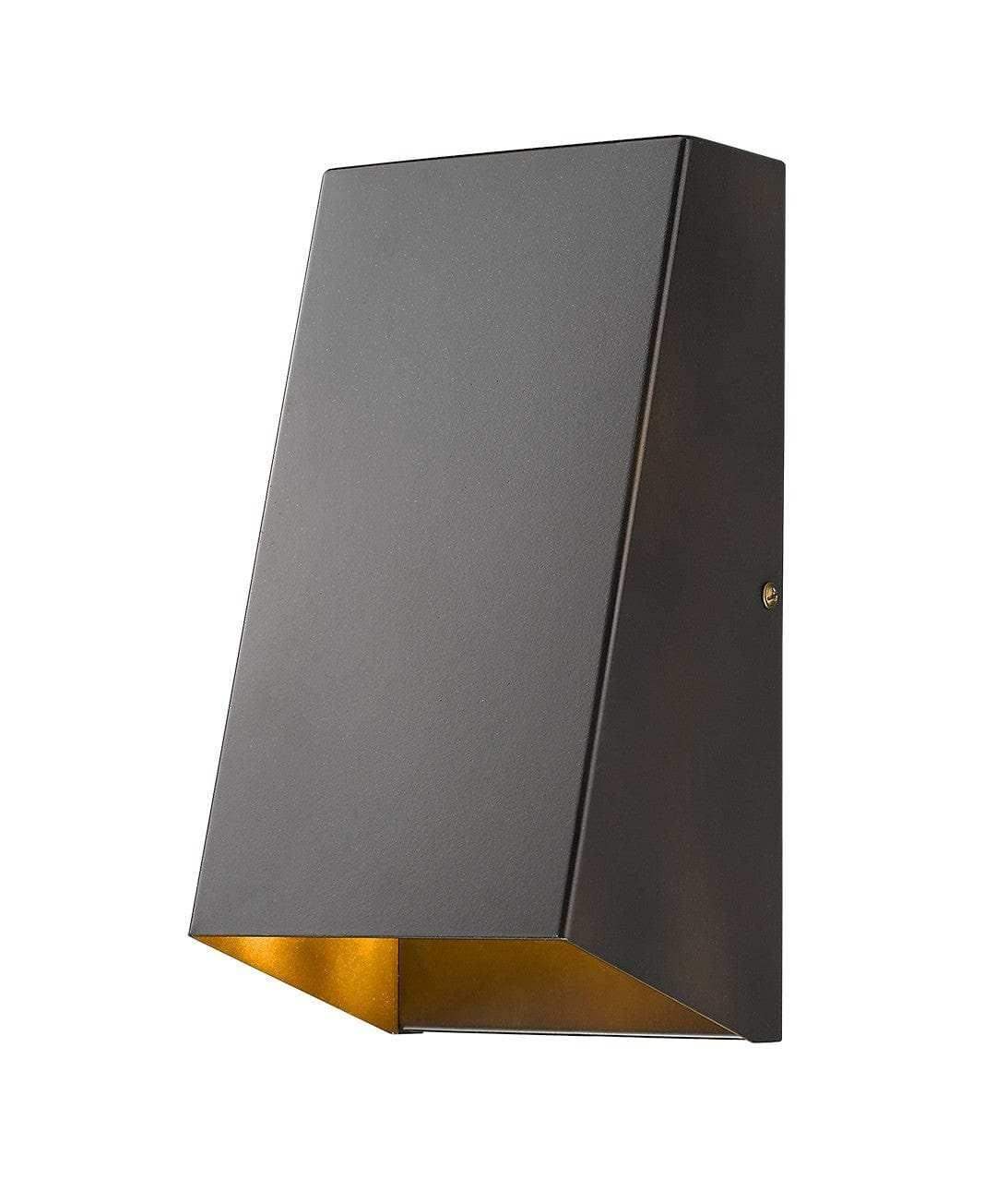 Antique Bronze Geometric Wall Sconce - Homeroots - Flyclothing LLC