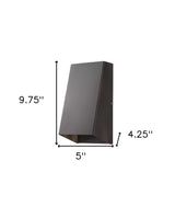 Antique Bronze Geometric Wall Sconce - Homeroots - Flyclothing LLC
