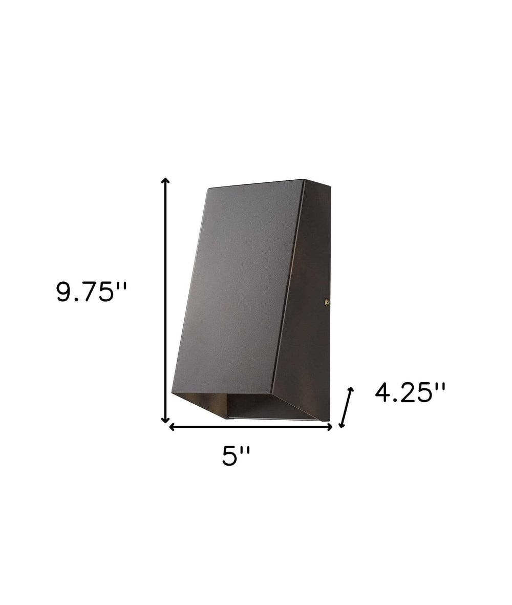 Antique Bronze Geometric Wall Sconce - Homeroots - Flyclothing LLC