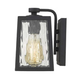 Matte Black glass panels Outdoor Wall Light - Homeroots - Flyclothing LLC