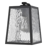 Hirche 1-Light Matte Black Wall Light - Homeroots
