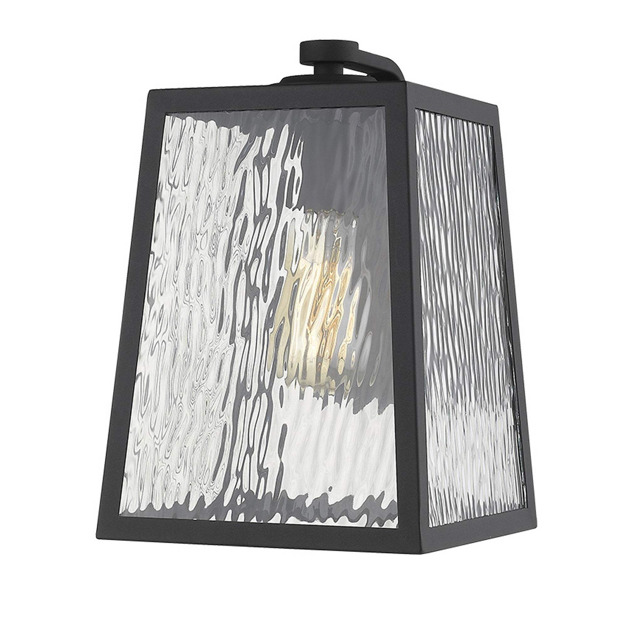 Hirche 1-Light Matte Black Wall Light - Homeroots - Flyclothing LLC