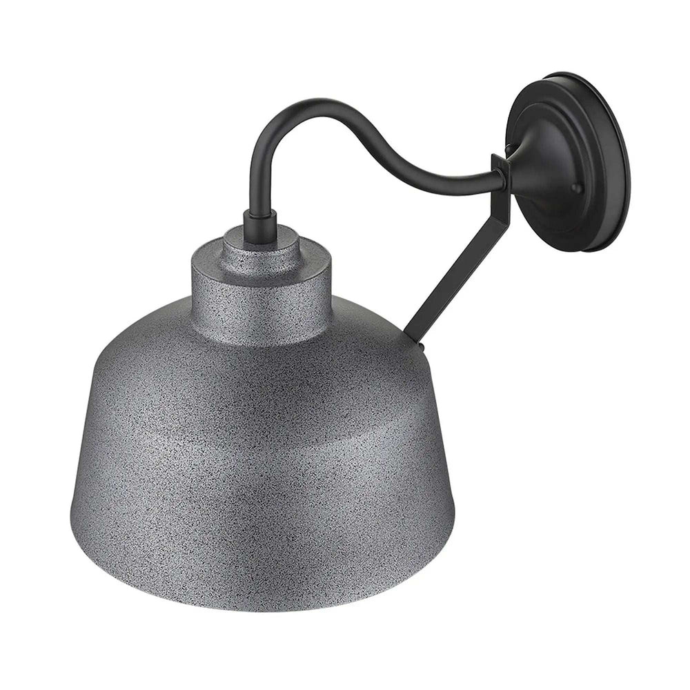 Pebbled Gray Bowl Shape Outdoor Wall Light - Homeroots - Flyclothing LLC
