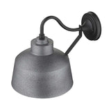 Pebbled Gray Bowl Shape Outdoor Wall Light - Homeroots - Flyclothing LLC