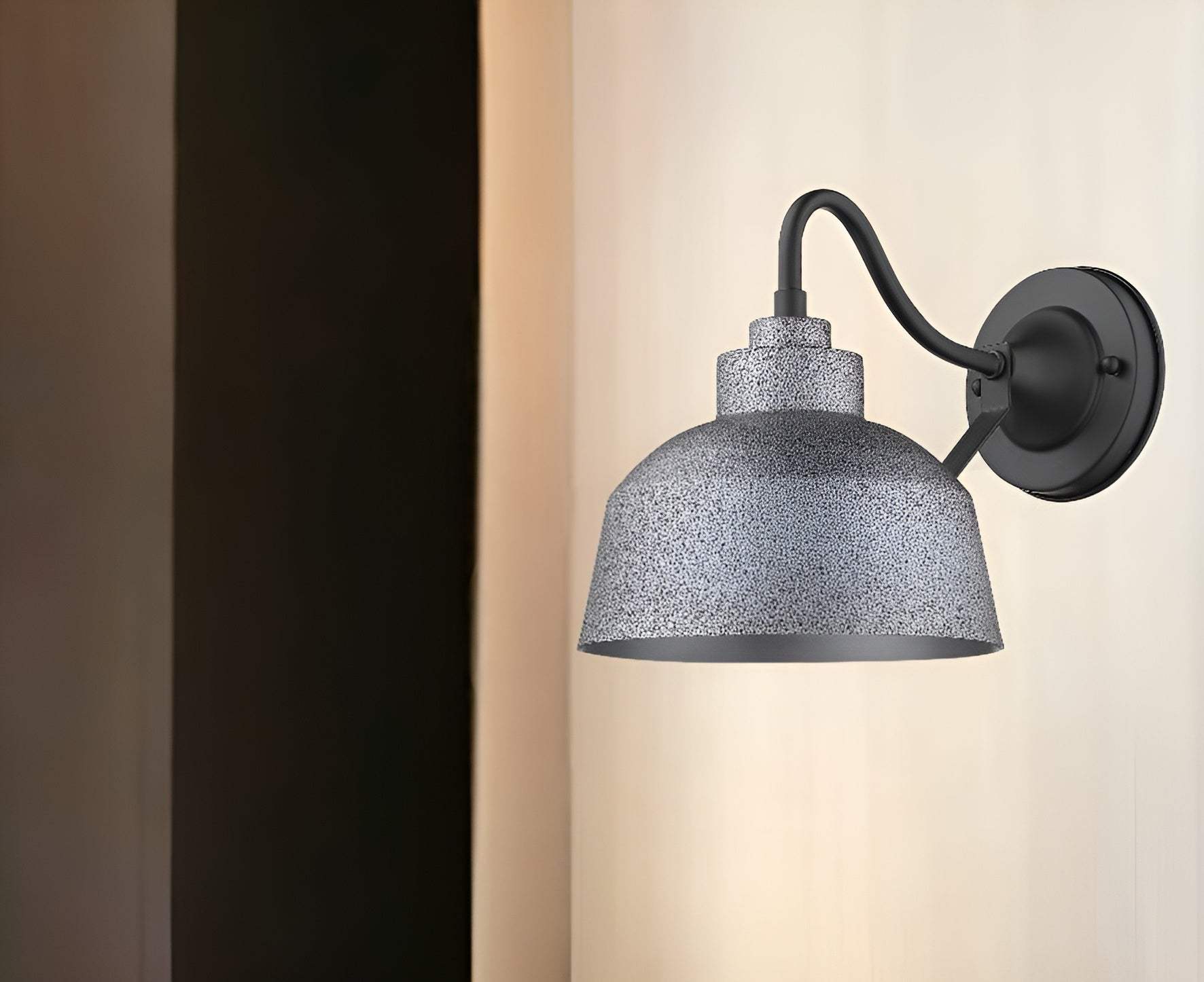Barnes 1-Light Gray Wall Light - Homeroots - Flyclothing LLC
