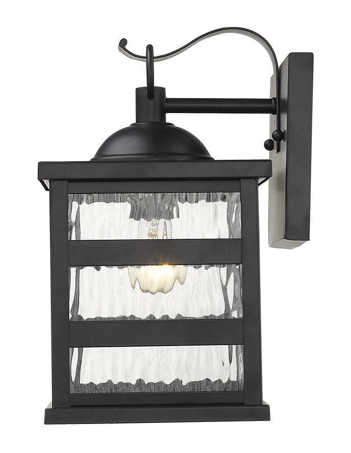 Glass panel Matte Black Outdoor Hanging Light - Homeroots - Flyclothing LLC