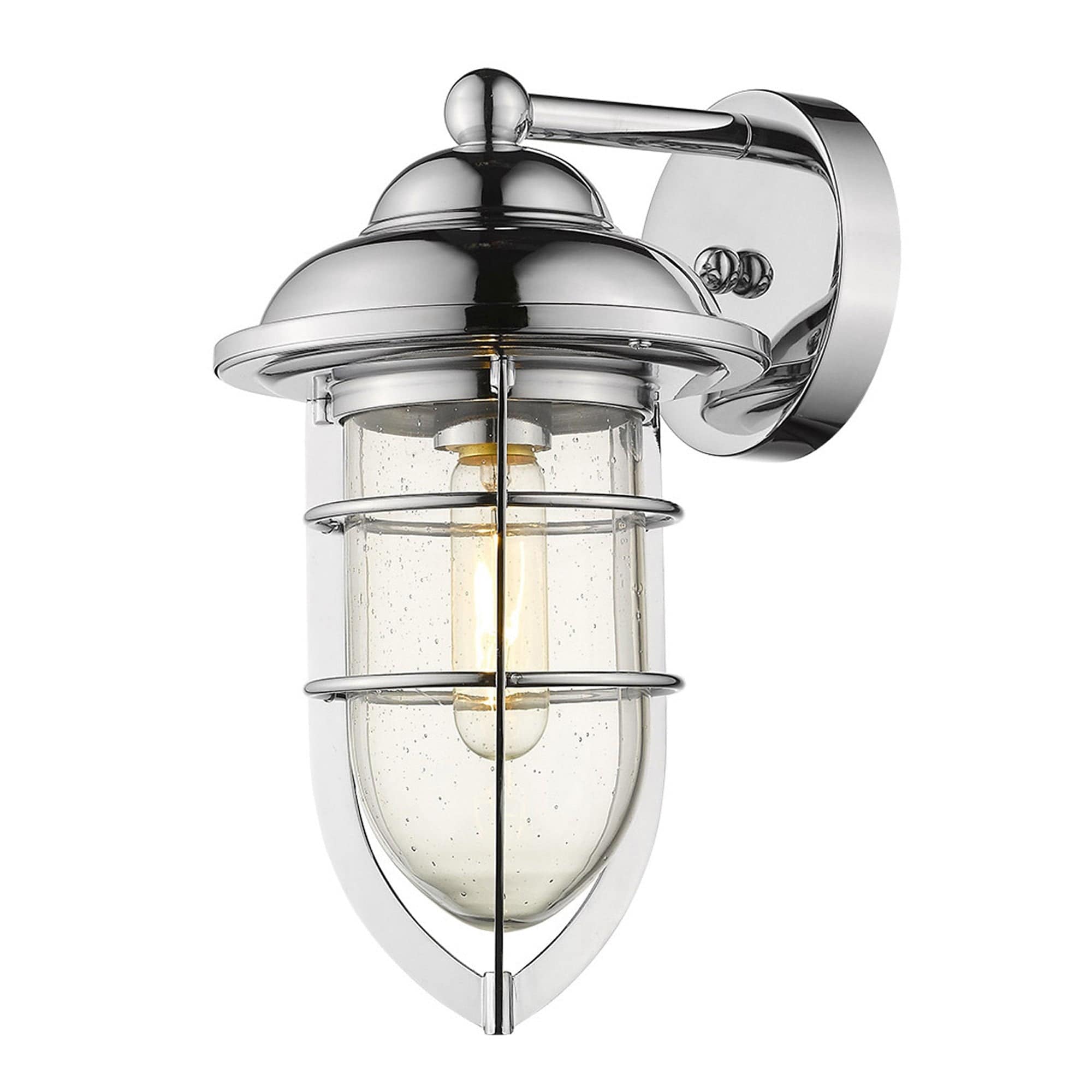 Silver Teardrop Shape Wall Sconce - Homeroots