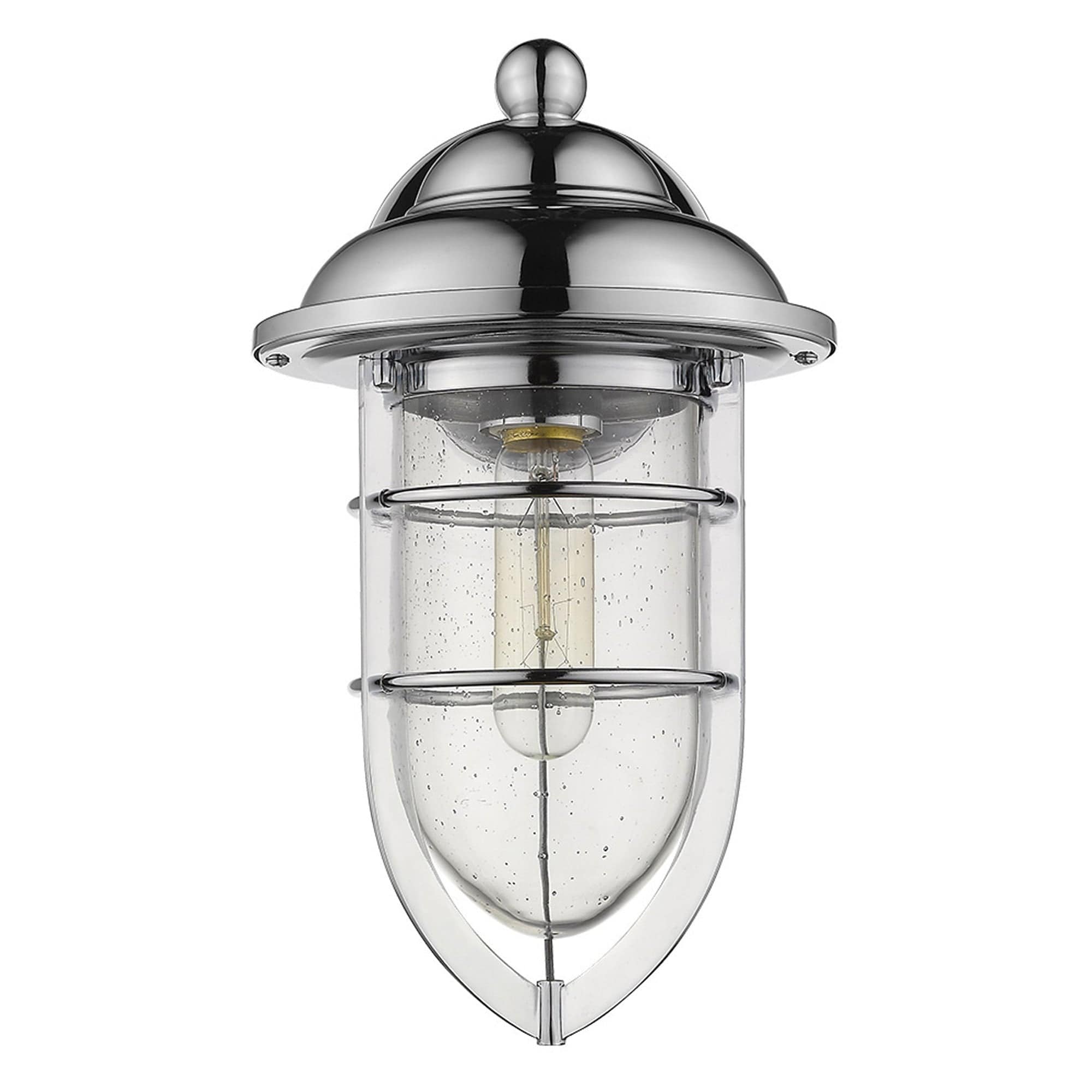 Silver Teardrop Shape Wall Sconce - Homeroots