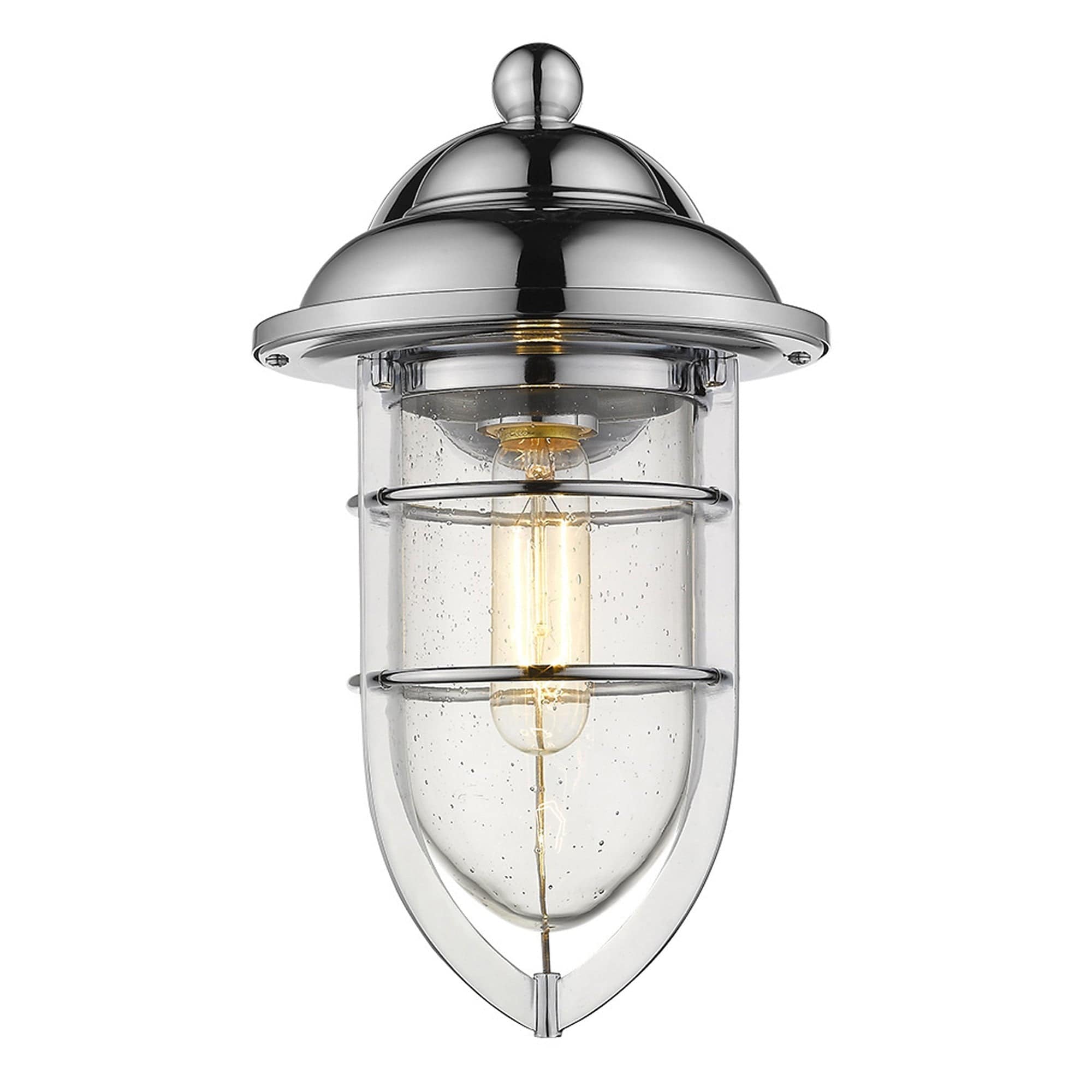 Silver Teardrop Shape Wall Sconce - Homeroots