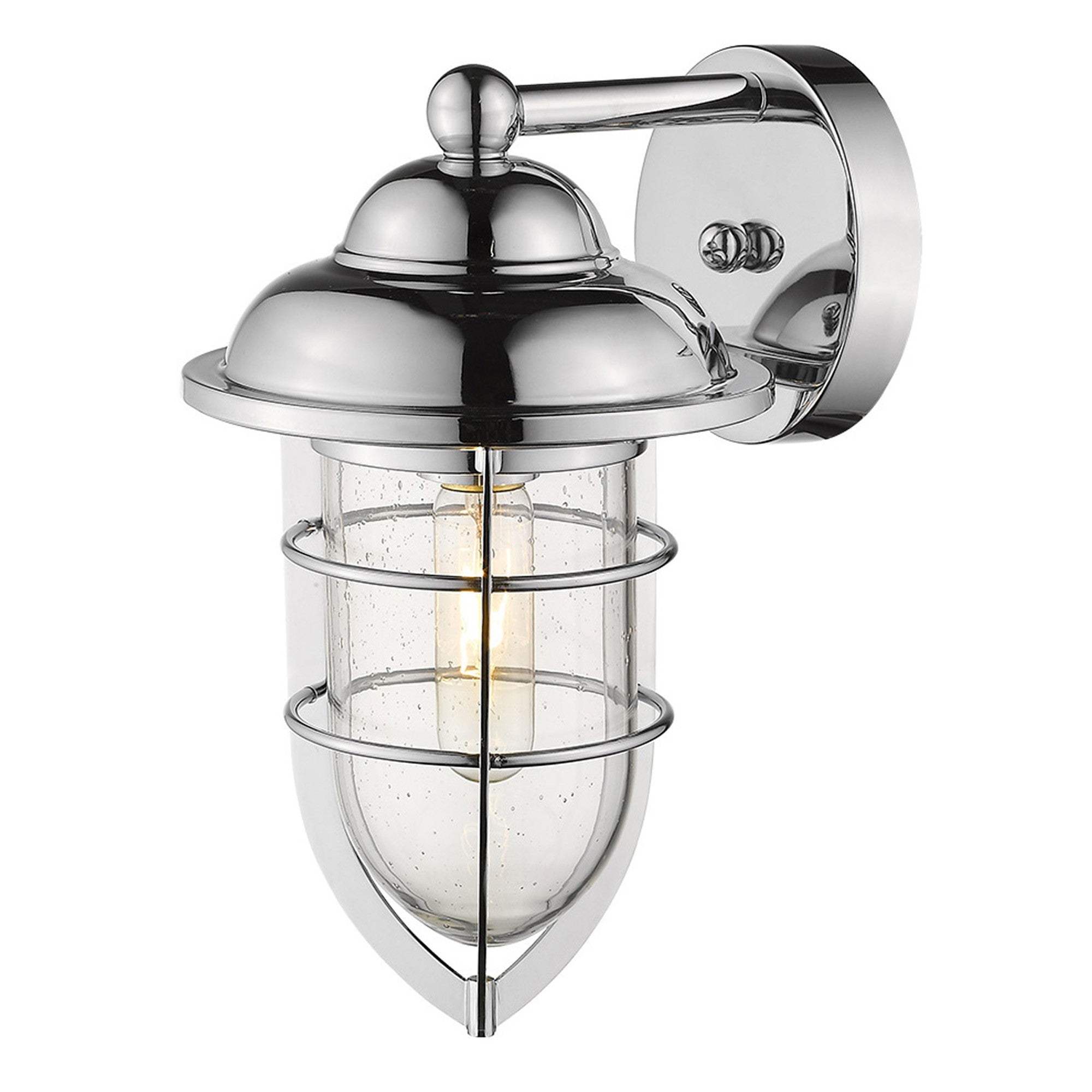 Silver Teardrop Shape Wall Sconce - Homeroots - Flyclothing LLC