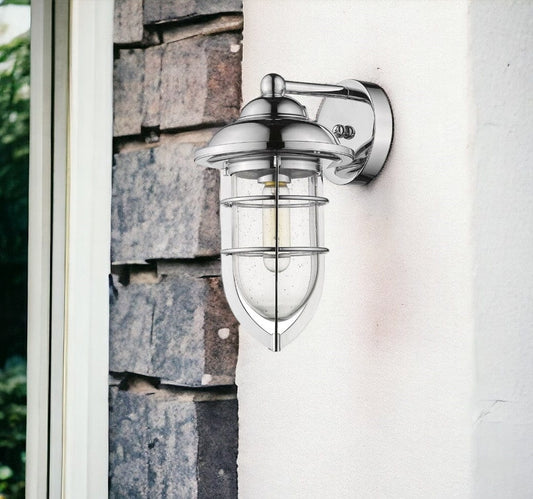 Silver Teardrop Shape Wall Sconce - Homeroots