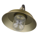 Brushed Gold Shallow Plate Shape Wall Light - Homeroots - Flyclothing LLC