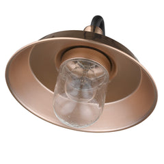 Shiny Copper Shallow Plate Shape Wall Light - Homeroots