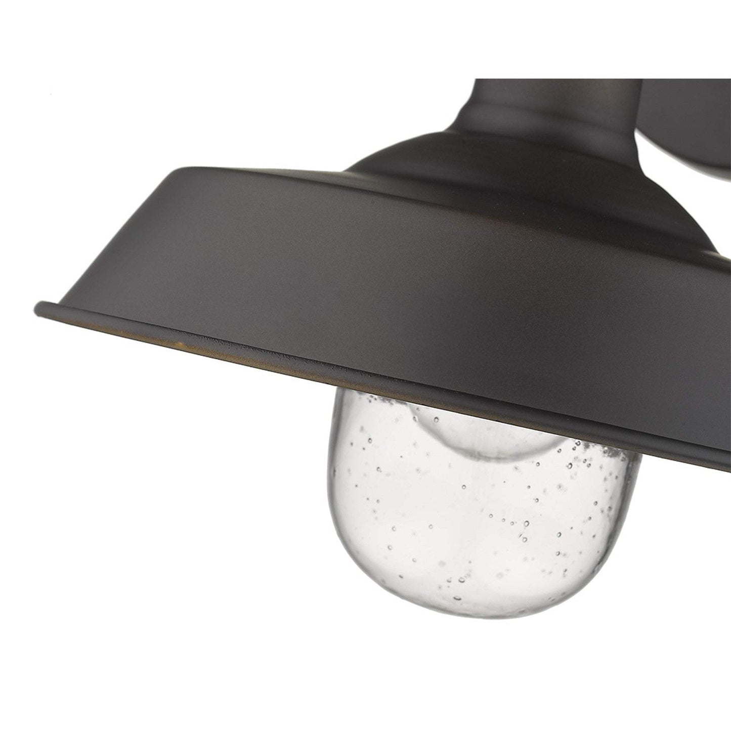 Antique Bronze Shallow Plate Shape Wall Light - Homeroots - Flyclothing LLC