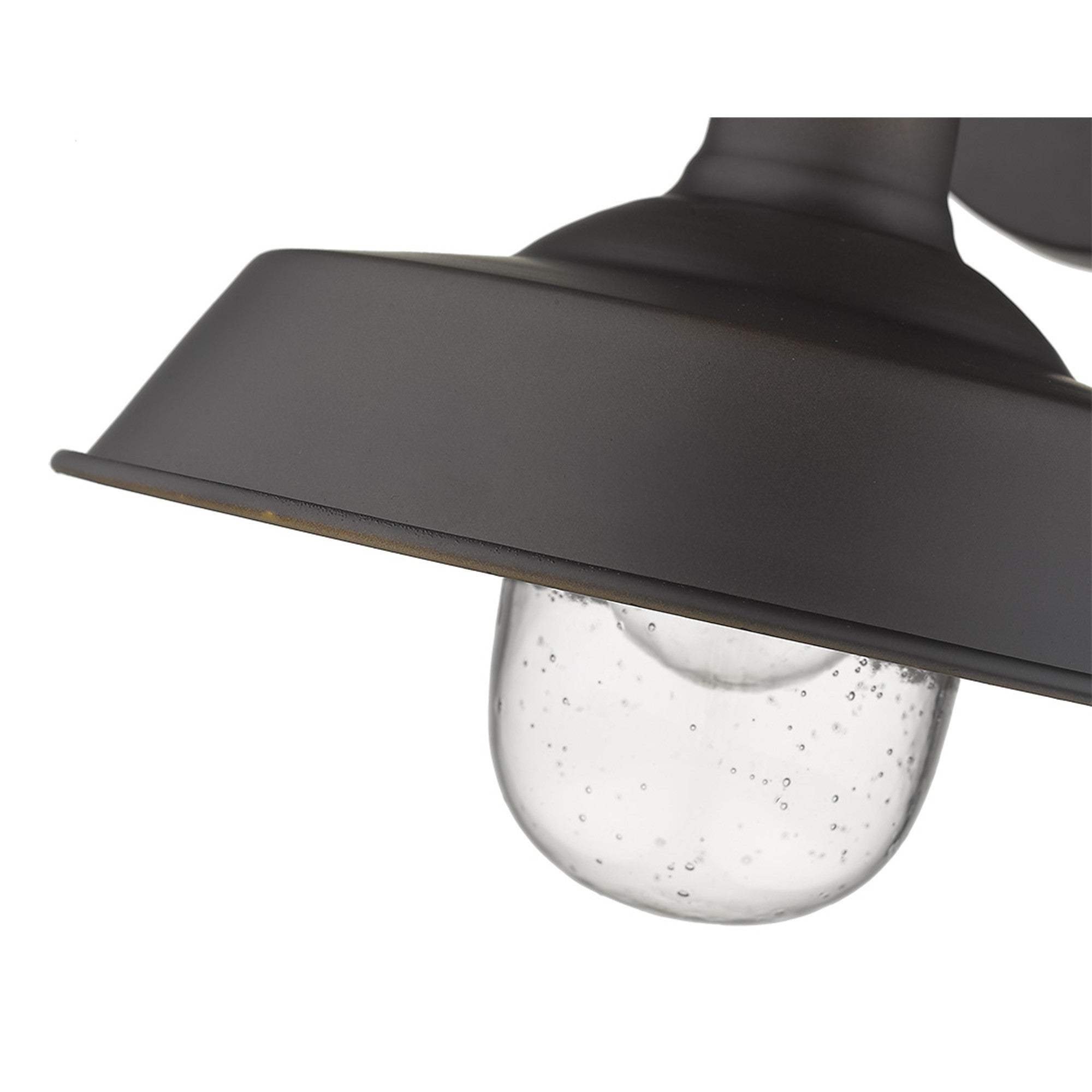 Antique Bronze Shallow Plate Shape Wall Light - Homeroots - Flyclothing LLC