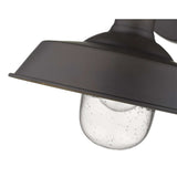 Antique Bronze Shallow Plate Shape Wall Light - Homeroots - Flyclothing LLC