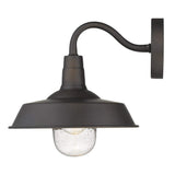 Antique Bronze Shallow Plate Shape Wall Light - Homeroots - Flyclothing LLC