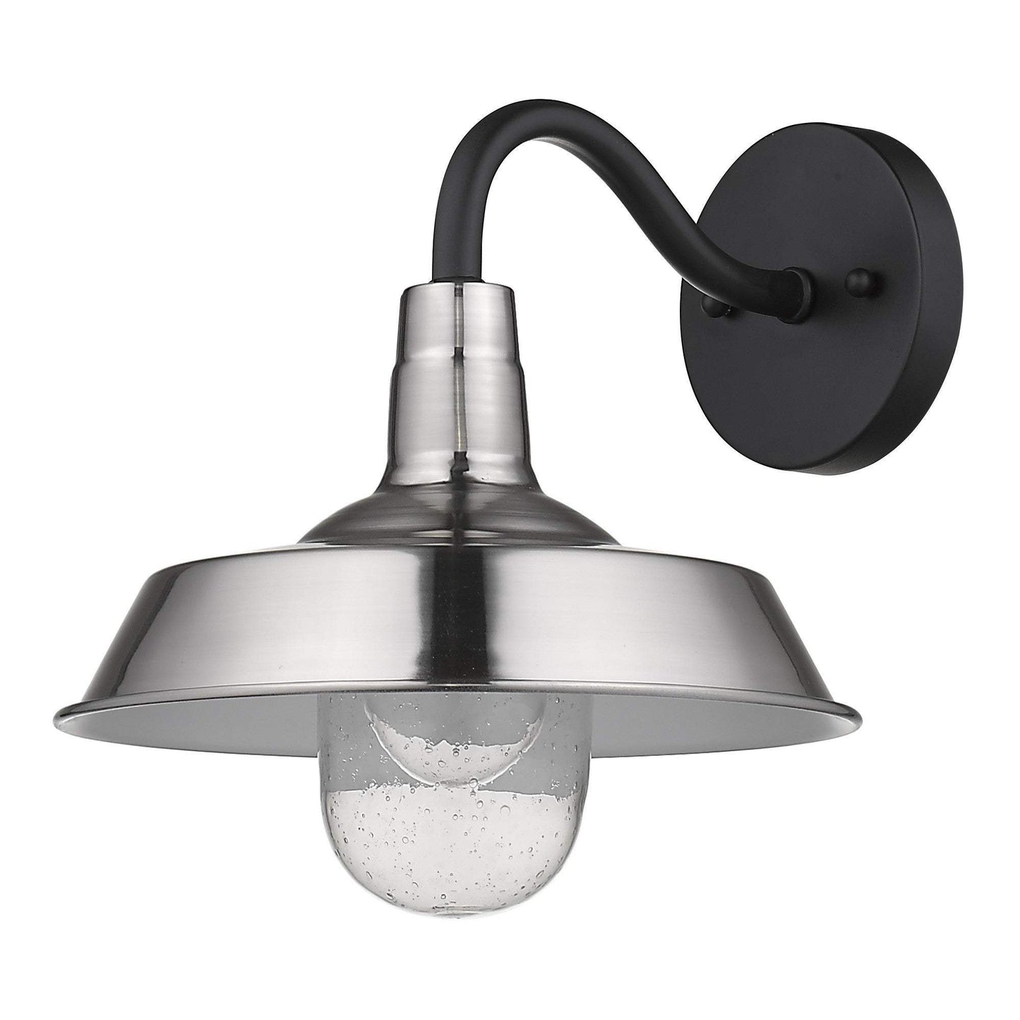 Silver Shallow Plate Shape Wall Light - Homeroots - Flyclothing LLC