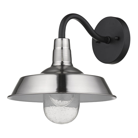 Silver Shallow Plate Shape Wall Light - Homeroots