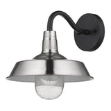 Silver Shallow Plate Shape Wall Light - Homeroots